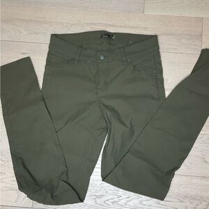 Prana Brenna Pants olive Cargo Green skinny size 4 regular